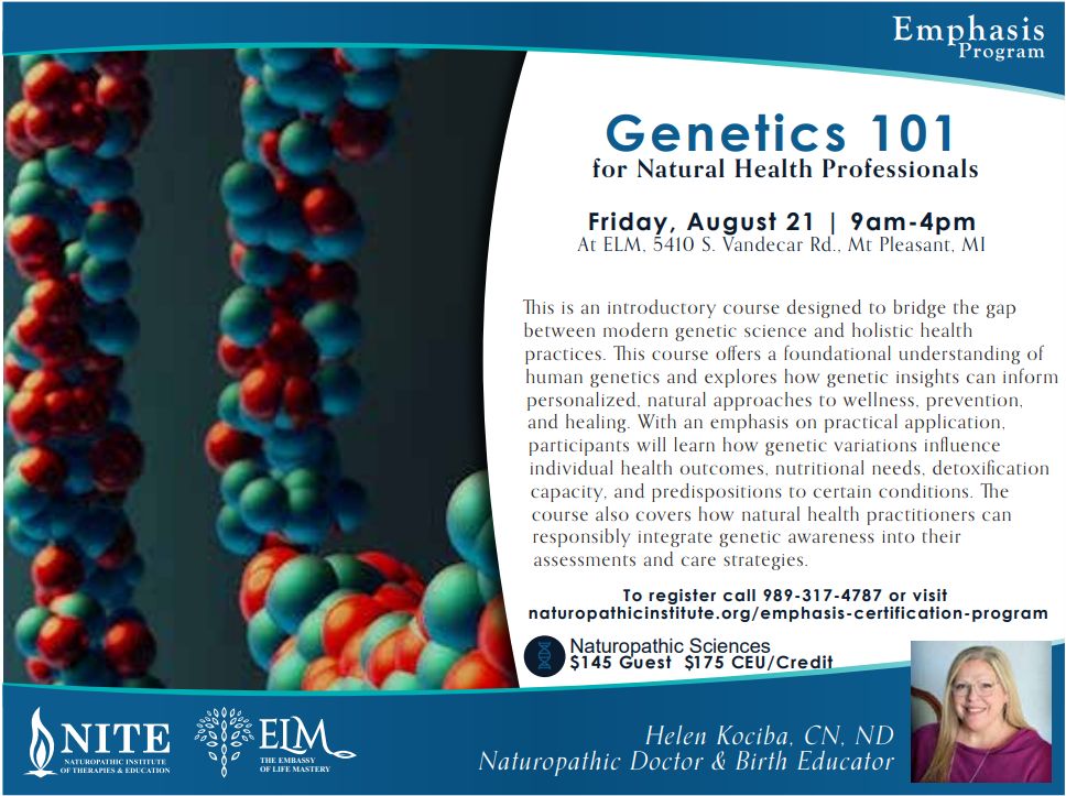 Genetics 101 for Natural Health Professionals